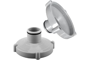 NHTJTHE 2pcs Poolsauger Adapter für Saugschlauch, Schnelle Reinigung des Pools， Adapter für Saugschlauch für Quick-up Pools (Grau）
