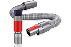 KRAEOKE Kratzfreie Staubbürste mit Flexible Fugendüse für Dyson V7 V8 V10 V11 V15 Reinigungsbürste Verlängerungsschlauch Ersatz Zubehör für Staubsauger