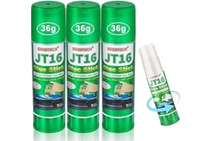 GIANTARM Adhesivo de impresora 3D para cama de impresión, pegamento PVP, barra de pegamento para impresora 3D, agarre fuerte que reduce la deformación para filamento ABS, ASA, PLA y PETG en placas de