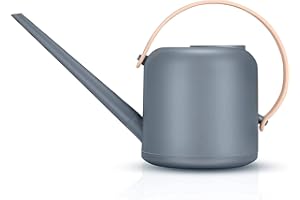 URCHEERS 1700 ml de polipropileno para regadera, caño largo extraíble, pequeña caldera de riego para interiores y exteriores (azul oscuro)