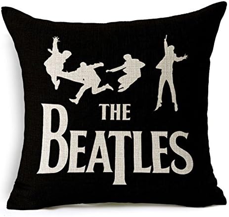 The Beatles Cotton Linen Decorative Throw Pillow Case Cushion Cover, 17.7" x 17.7"
