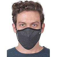 WILDCRAFT SUPERMASK W95 Plus Reusable Outdoor Respirator(LARGE) with Neckband (PACK OF 3, GRINDLE : GRY_DARK)