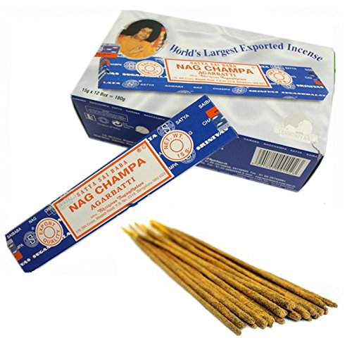 NAG CHAMPA - SATYA NATURAL INCENSE STICKS 15gm x 3 PACKS