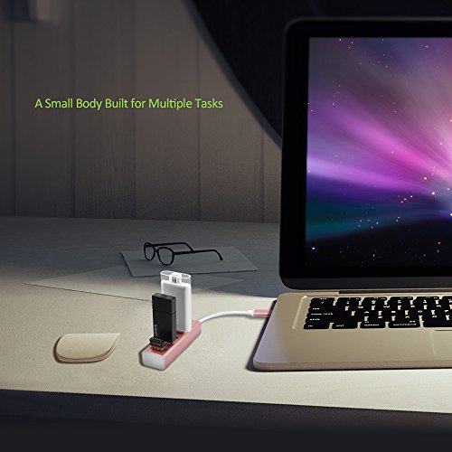 OMARS USB C Hub auf 4 Port USB 3.0 Type C Hub für New Macbook, Macbook Pro 2016, Google ChromeBook Pixel 2015, usw. - 6