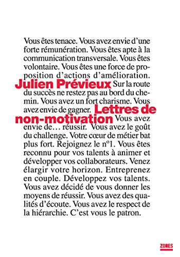 Lettres de non-motivation Lettres de non-motivation