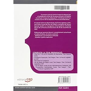 Grup (A1 y A2) de la Diputació de Barcelona. Temari General Comú