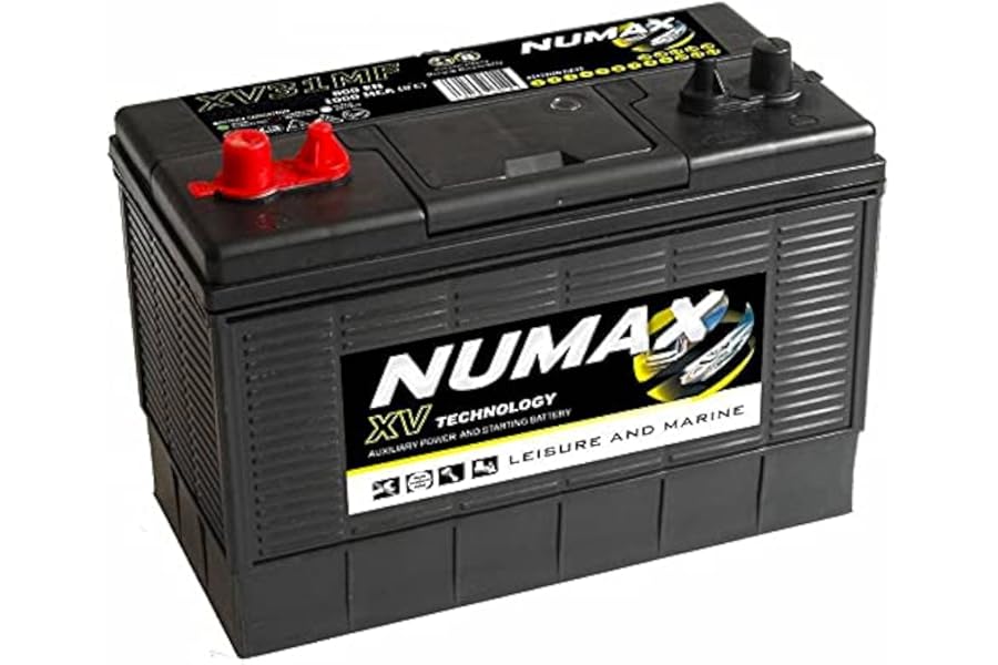 Numax XV31MF Heavy Duty Ultra Deep Cycle Leisure Marine Battery - 12V / 105Ah / 740EN / 925MCA - Dual Purpose (Starting & Auxiliary) - 3 Years Warranty