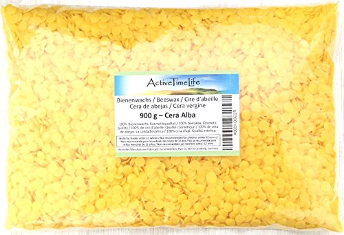 100% reine Bienenwachs Pastillen Bio, 900 g, für Kosmetik Kerzen Cremes Salben Seifen
