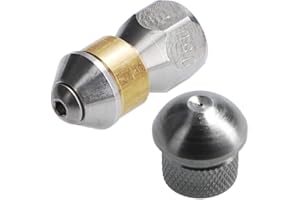 McFilter i Buse de nettoyage pour nettoyeur haute pression rigide (3+1 x 0,8 mm - 050) + rotatif (3 x 0,8 mm - 050), entrée 1/8" IG