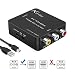 Produktbild RCA auf HDMI Adapter | Aerctor AV auf HDMI Konverter AV zu HDMI Adapter Unterstützung 1080P mit USB Ladekabel für PC/Xbox/PS4/PS3/TV/STB/VHS/VCR/Kamera/DVD