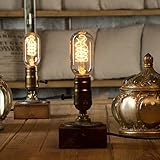 Edison bombilla vintage retro industrial es luz de decoración, ideal para sala de estar, dormitorios, sala de estudio, oficina, bar, cafetería, estudio, etc.