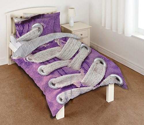 SkyCovers Purple Sneaker Single Duvet Set, Cotton and Polyester