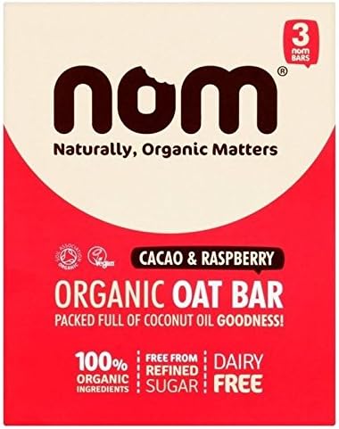 Nom Cacao &amp; Raspberry Organic Oat Bar Multipack 3 x 52g