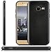 Produktbild zanasta Samsung Galaxy A3 (2017) Hülle, Premium Schutzhülle Soft Flex Silikon Carbon Case TPU Slim Cover Handyhülle | Metallic Schwarz