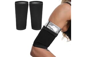 BASTOUR Schlankheitsbänder für Arme, Sauna Arm Shaper Arm, Sauna Armbandage, Sauna Arm Shaper Elastische, Arm Fitness, Frauen Schweiß Arm Bands Trimmer, Elastische Arm für Sport Fitness Damen