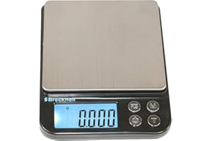 Brecknell EPB Small Digital Pocket Balance Scale, 500 Gram Capacity, Battery Powered, Kilogram, Gram, Pound, Ounce, Carat, Counting Modes