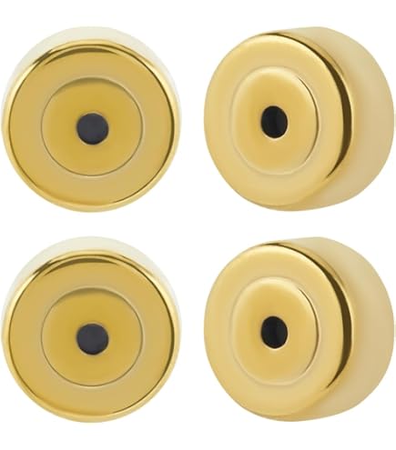 50 Chiusure Per Orecchini In Acciaio Inox - Dadi Piatti Rotondi Argento Per Orecchini A Vite, Foro 1mm - Foto 3