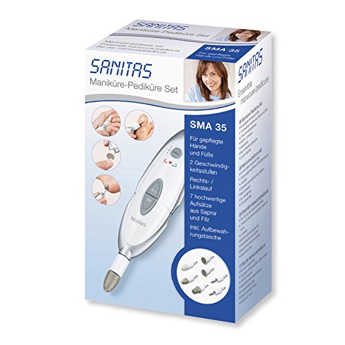 Sanitas SMA 35 Maniküre-Pediküre Set, weiß/silber - 2