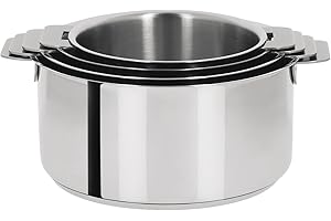 Cristel Casseruola in Acciaio Inox – Rimovibile Mutine, Inossidabile, Argento