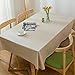 Produktbild Homlismo Solid Polyester Rechteckige Tischdecken,Küche Waschbar Wasserfest Schmutzabweisend Tabellenabdeckung Für Parteien & Urlaub Abendessen-U 90x130cm(35x51inch)
