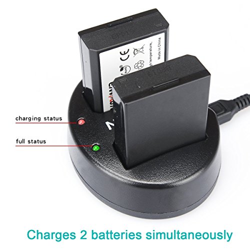 Newmowa Double USB Chargeur pour Canon LP-E10  EOS Rebel T3 T5 1100D 1200D Kiss X50