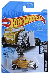 Hot Wheels Rod Squad Series 4/10 32 Coupe 105/250, Gold by diecastmahal