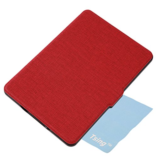 Tsing Kindle Paperwhite Hülle, Smartshell Case Kompatibel für Alle Kindle Paperwhite Die dünnste und Leichteste Schutzhülle (für Alle Vorgängermodelle von 2012, 2013, 2014 und Den Neuen Kindle Paperwhite 2015) (Rot) - 7