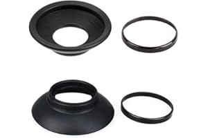 Lot de 2 œilletons D810 pour viseur Nikon D810 D800 D700 D500 D5 D4 D4S DF - Remplace l'oculaire DK-19 - Accessoires pour oculaire d'appareil photo Fire Rock DK19