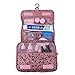 Shopper Joy Hanging Toiletry Bag Cosmetics Organizer Storage Bag for Travel Overnight Camping - Leopard