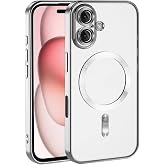 Zore Apple ile uyumlu iPhone 16 Plus Kılıf Kamera Korumalı M-safe Wireless Şarj &Ouml;zellikli Zore Demre Kapak Titanyum