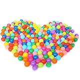 Vococal - Bolas de Plástico Suave Llena de Aire para Piscina de Pelotas,Casas de Rebote,Tiendas de Juego,Casas de Juego (100 bolas, Colorido)