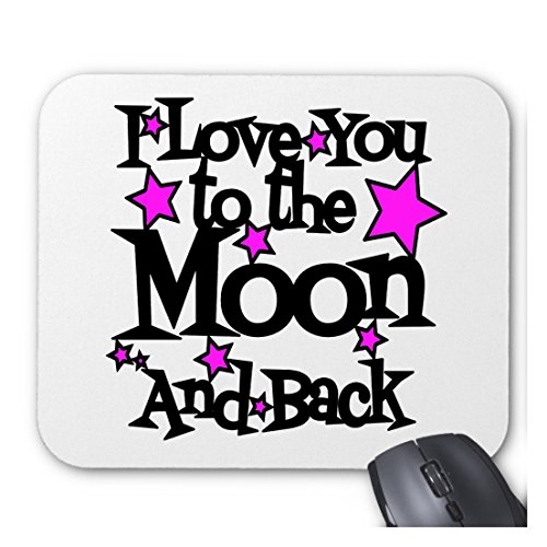 Acen I Love You a la Luna y Volver Personalizadas Personalizado Ordenador decoración Rectángulo Alfombrilla de ratón