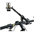 Invisible Selfie Stick Extendable Monopod with Handlebar Mount and Mobile Phone Holder for Motorcycle Bicycle, Compatible with the GoPro Hero Insta360 Action Camera Mobile Phones iPhone Android