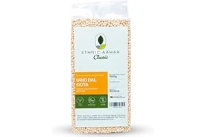 ‎ETHNIC AAHAR Ethnic Aahar Urid Dal Gota 1000g | Protein-Rich Pulses & Lentils for Wholesome Cooking | Premium Quality Dals | Essentials for Vegan, Vegetarian, and Ayurveda-Inspired Lifestyles