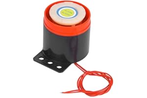 Rockyin Wired Mini Sirren AC 220V 110DB Sistema de Alarma de Sonido Beeper de Alarma Activa Beeper con Alambre para electrónica DIY