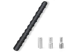 NewTH Autoantenne kurz 18cm Universal Kfz Dachantenne Auto Radio Antenne Stabantenne Ersatz mit Ausgezeichnetem AM & FM Empfang für Alle Autos mit M4, M5, M6 Superkompatibilität