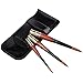 Produktbild Fuumuui Aquarell Pinsel Professionelle Reise Pinsel Set 3 Stück wies Runde japanische Nylon Haar Pinsel für Aquarell Acryl Öl gemälde mit Pocket Größe Geschenk-Paket