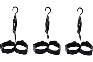 NIKJEBDF Lot de 3 cintres réglables pour bottes de pêche - Sangle de ceinture pour le séchage des cuissardes - Convient à toutes les bottes de pêche et cuissardes - Sans bottes