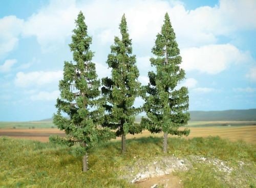 Preisvergleich Produktbild Heki 2126 Fichten, 3-teilig, Höhe 17 cm, Mehrfarbig