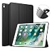 Produktbild MoKo Hülle Passend für New iPad Air (3. Generation) 10.5" 2019/iPad Pro 10.5 2017, Dünn Leicht Cover mit Auto Schlaf/Wach Funktion, Translucent Matte Rückseite - Schwarz