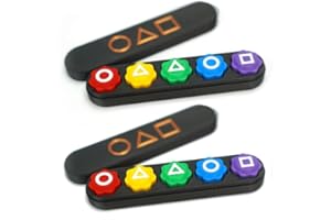 Dinblex Gonggi Game, Gonggi Korean Game, Weighted Jack Stone Play Set Hand-Eye Coordination Training Toy Catching Pebble Play Set Korean Traditional Play Set (2 Sets with Case)