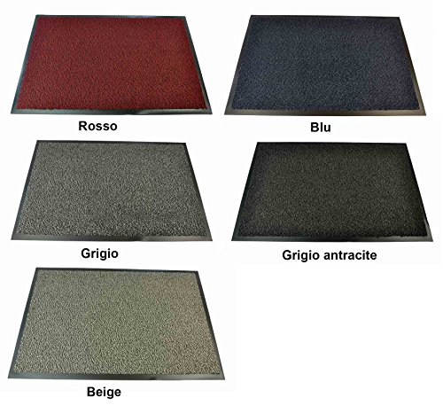 confronta il prezzo CASA TESSILE Nevada Zerbino tappeto asciugapassi - GRIGIO, 60x90 cm. miglior prezzo