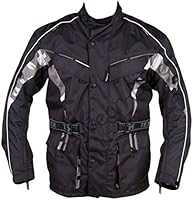 Mens Waterproof Motorcycle Biker Racing Jacket XL 46"