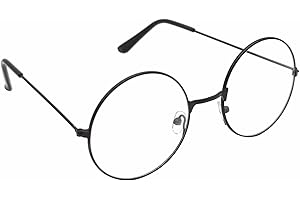 RSYHVG Retro Round Eyeglasses Metal Frame Clear Lens Glasses Vintage Eyeglasses, round metal frame glasses, Unisex