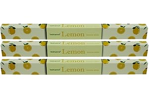 Vedmantra Incense Sticks - 20 Sticks x 3 Pack - Premium Series (Lemon)