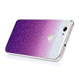 Huawei Nova Tasche Hülle Mavis's Diary Lila Glitzern Allmähliche Veränderung Full Protective Case TPU Softcase Silikon Back Cover Schutzhülle Anti-Scratch Telefon-Kasten Handyhülle Handycover Bumper Fall Euit - 
