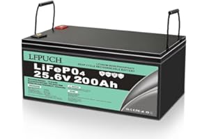 GENERIC LiFePO4 Batterie 24V(25.6V) 200AH Lithium Freizeitbatterie, Lithium Eisenphosphat Batterie anstelle von Auto AGM Batterie oder Deep Cycle-Batterie, für Wohnmobil, Boot, Solaranlage,usw