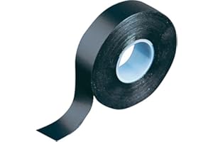 Gocableties Black Self Amalgamating Tape, 19mm x 5m, Waterproof Rubber Tape for Cable and Pipe Repair, Sealing Joints, and Insulating Electrical Connections, 1 Roll