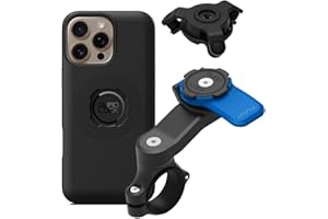 QUAD LOCK Soporte de Teléfono para Manillar de Moto con Amortiguador de Vibraciones y Funda mag para iPhone 16 Pro MAX