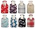 Large Hot Water Bottle In Luxury Printed Fleece Cover - 8 Designs